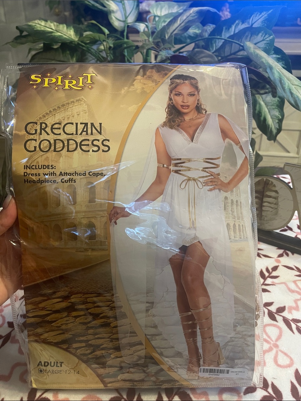 Spirit Grecian Goddess Costume - White and Gold Accents
